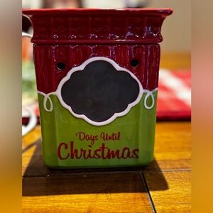 Scentsy Days Until Christmas Chalk Wax Warmer
